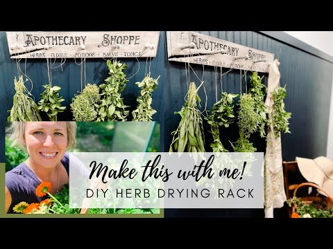 DIY Herb Drying Rack - Seams Like a Story