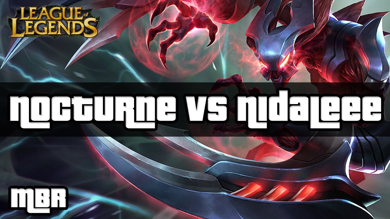 Eternum Nocturne Vs Nidalee Top Lane - Season 4 League of Legends Gameplay - HD