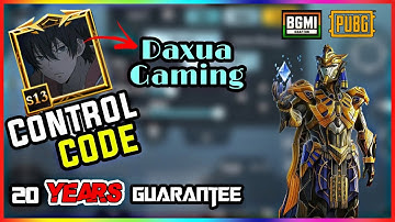 (New) Daxua Gaming CONTROL Code Sensitivity 2022 for BGMI & PUBG 5 finger claw  l Evil Daxter