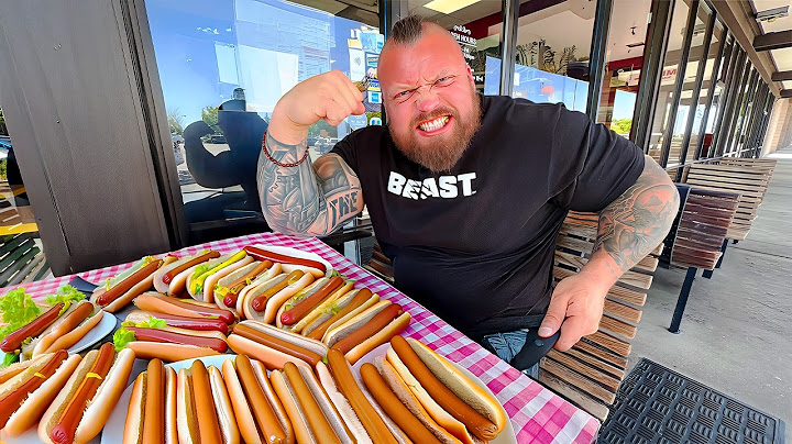 Strongman Tries HUGE 5LB HOTDOG CHALLENGE That 1000's have Failed | Ft. Eddie Hall