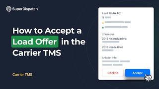 How To Accept A Load Offer