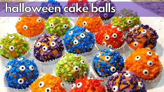 Halloween Cake Balls! 🎃 Easy Step-by-Step Tutorial