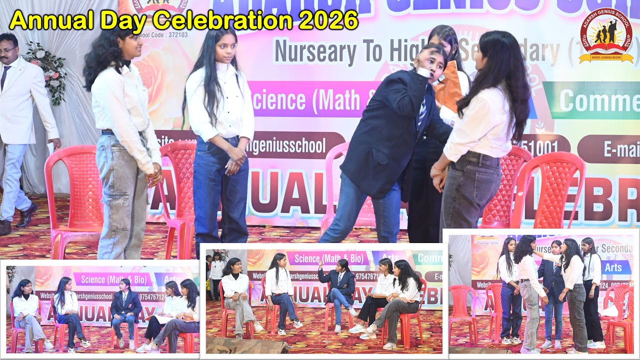 Crazy Teachers Funny Act | Class 8 Girls Comedy Skit | Annual Day Celebration | Adarsh Genius School
