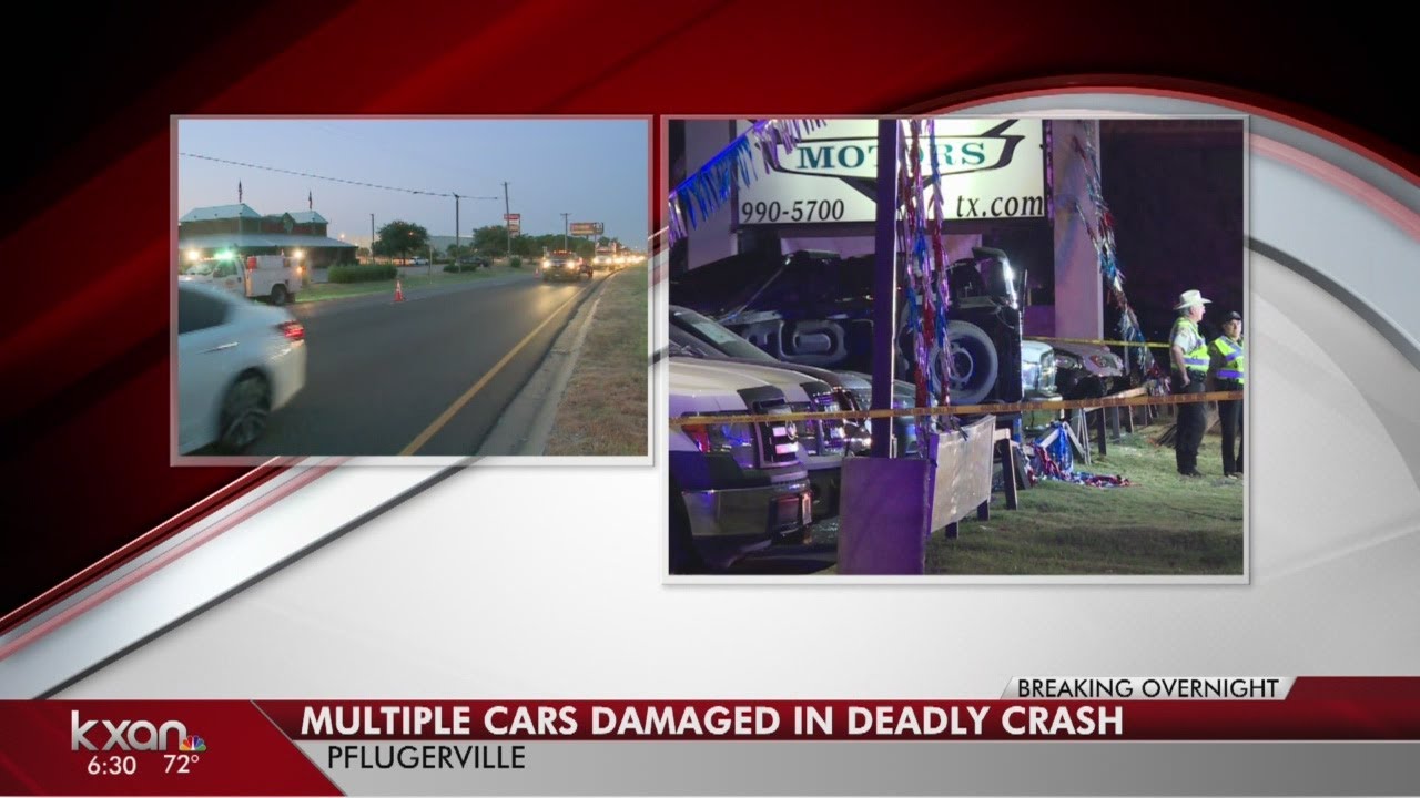 Man dies after crashing into cars at Pflugerville used car dealership