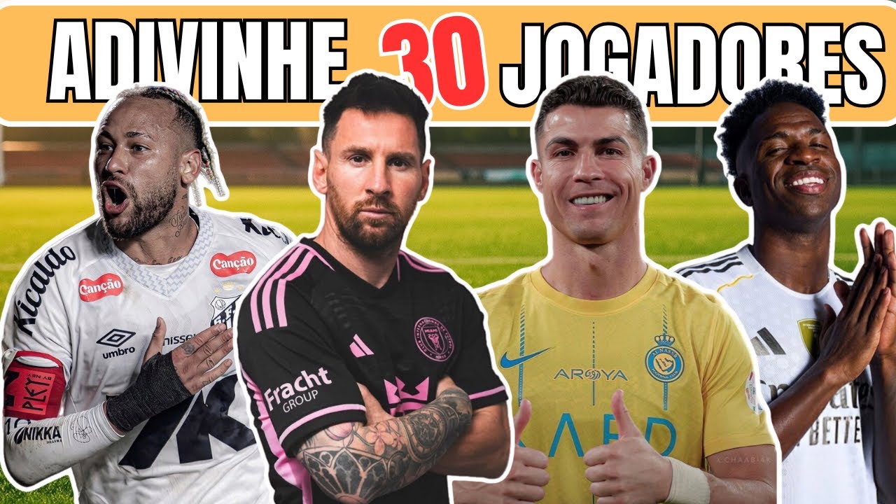 ⚽️ ADIVINHE 30 JOGADOR FAMOSO PELA A FOTO | quantos consegue acertar? 🥶