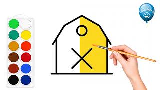 Drawing Time: Let's Paint a Barn! 🎨 Easy Art for Kids