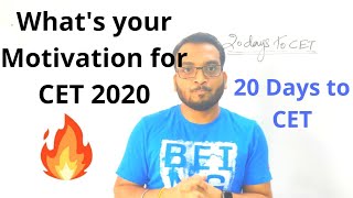 CET 2020. What's your MOTIVATION for CET? Listen to it till the end. Motivational