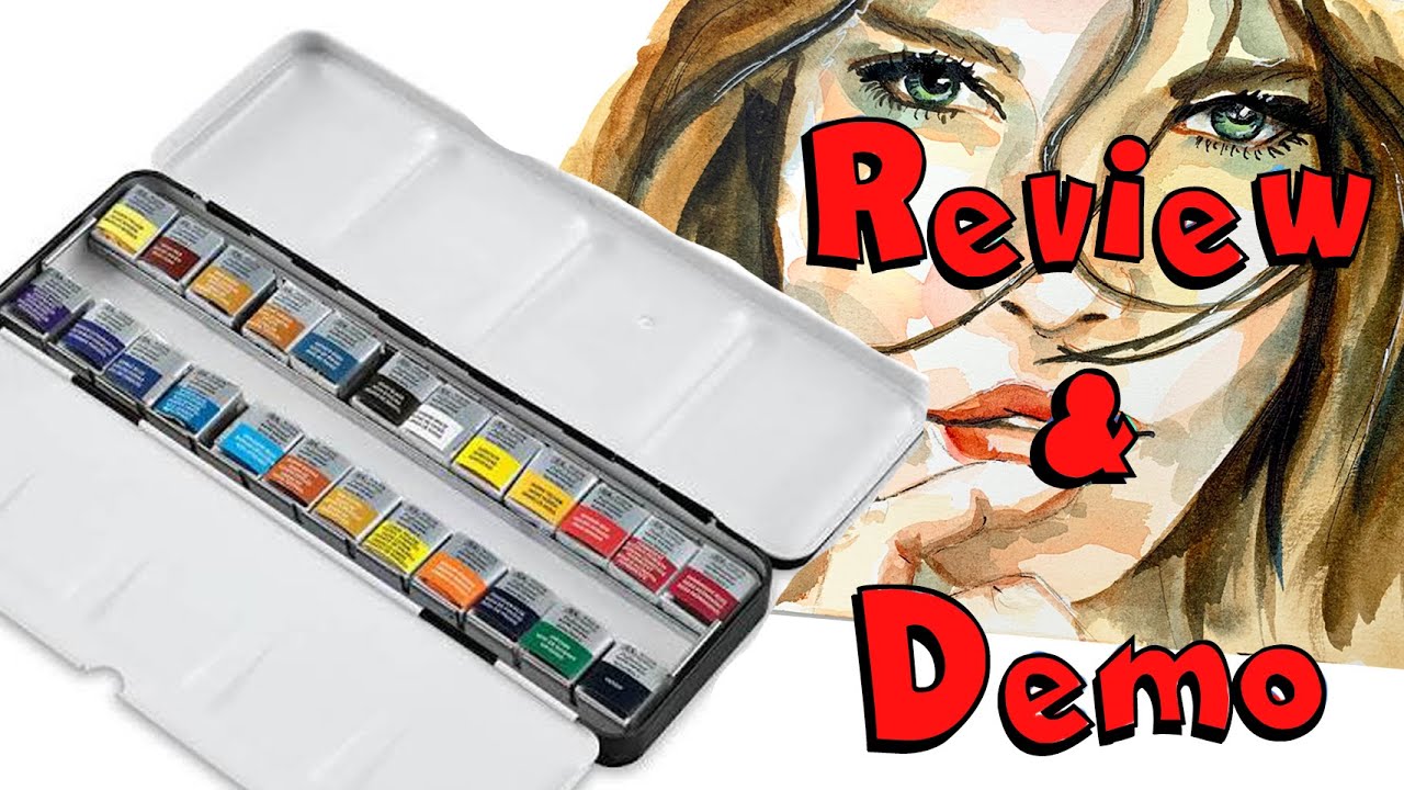 WINSOR & NEWTON - Black box 12 1/2 Godets aquarelle