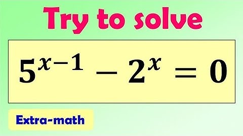 Exponential equation with different bases