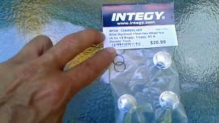Integy Billet Machined 17mm Hex Wheel Nuts for 1/8th vehicles. Review and install.#TeamIntegy #NRC