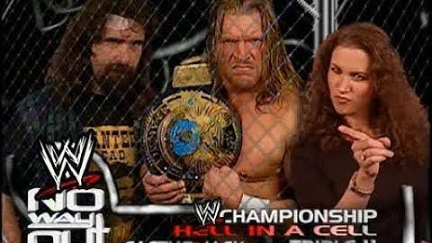 WWE 2K17 Cactus Jack vs. Triple H Hell In A Cell