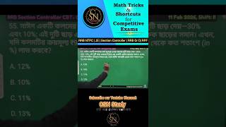 RRB Section Controller 2026 Math PYQ: Profit Loss Math Tricks | Chayan Sir Math #shorts #shortsfeed
