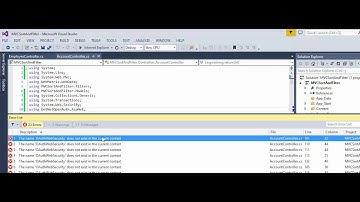 MVC -  How to fix error - The name 