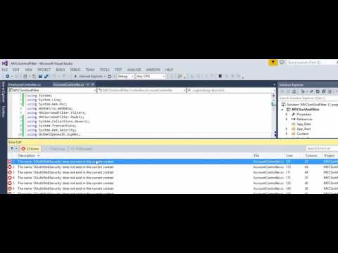 MVC -  How to fix error - The name 'OAuthWebSecurity' does not exist in the current context