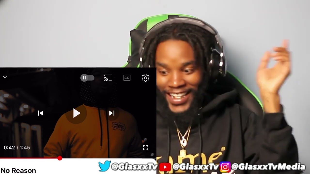 HE WON’T RAP UNLESS THE BEAT IS ILL EMINEM!!KING JAHSH - NO REASON [REACTION] BY GLASXX