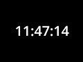 12-Hour Black Screen with Countdown Timer | Keep Your Computer Active