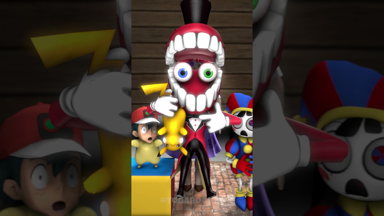 Pikachu & POMNI & CAINE ft. Skibidi Toilet (Who's that Pokémon?) x Digital Circus 