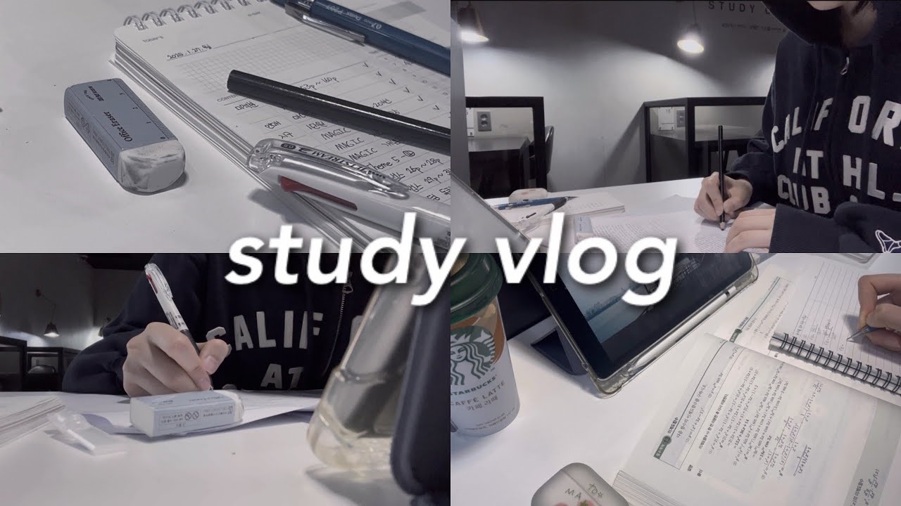 연휴에도 공부하는 전교 1등 밤샘 공부 브이로그 | 예비고3 • study vlog • 무채색 브이로그 • 이과