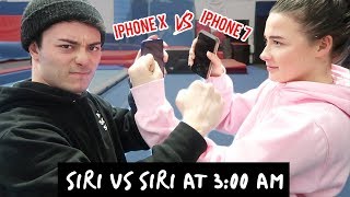 Do Not Talk To Siri At 3 Am Iphone X Siri Vs Iphone 7 Siri They Fought