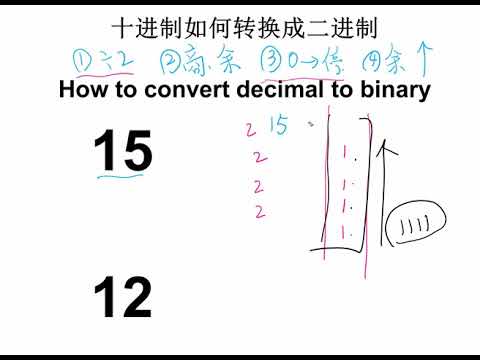 How to convert decimal to binary十进制如何转换成二进制