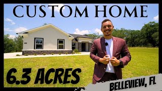 THE PERFECT CUSTOM HOME ON 6.3 ACRES OF LAND IN EQUSTRIAN COMMUNITY!! | BELLEVIEW, FLORIDA