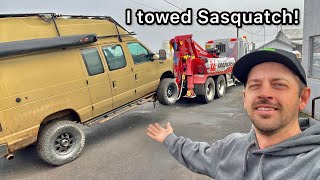 Sasquatch broke down and needs a tow!