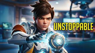 Stoppable Tracer Gameplay on Gibraltar Map #Overwatch