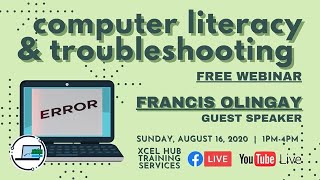 FREE Basic Computer Literacy and PC Troubleshooting Webinar