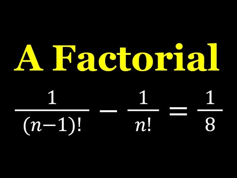 A Nice Factorial