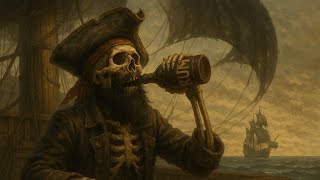 Rum Rum Skull Beard Dark Pirate Rap Sea Shanty
