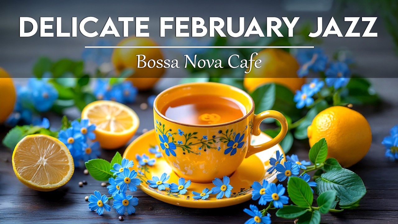 Delicate February Jazz ☕ Soft Jazz Instrumental Music & Bossa Nova Cafe for Stress Relief
