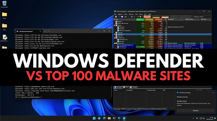 Windows Defender vs Top 100 Malware Sites - DayDayNews