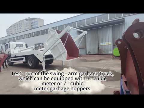 Video of a skip loader truck in operation