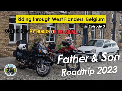 Europe Motorcycle Roadtrip 2023 EP03: Riding through West Flanders, Belgium