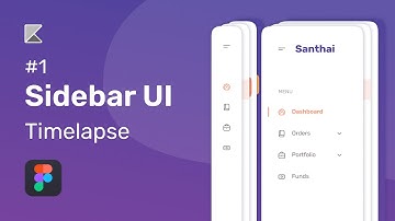 #1 | UI Design process of Side Navigation Bar | Time-lapse | Trading app dashboard | Figma