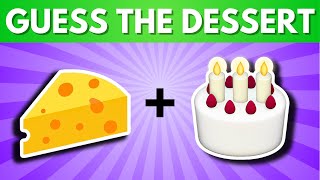 Guess the DESSERT by Emoji | Food Emoji Quiz 🍰🧁
