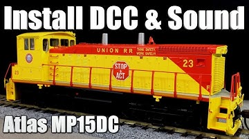 How To Install ESU Select Micro DCC and Sound Atlas MP15DC HO Scale