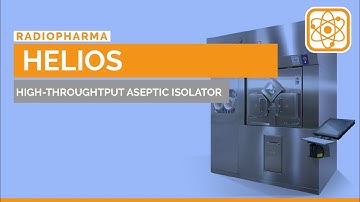 HELIOS - High Throughput Aseptic Isolator Vials Syringes Filling - 3D animated video