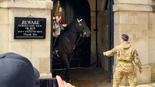 GET THE HORSES TO SAFETY! Protest On Street Makes Guards on High Alert!