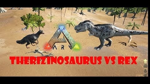THERIZINOSAURUS VS REX-ARK:Survival Evolved-ARK Battles