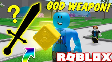 OPENING A GOD WEAPON!! (Roblox Lucky Block Battlegrounds)