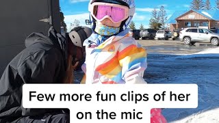 Mic’d up 5 year old snowboarding