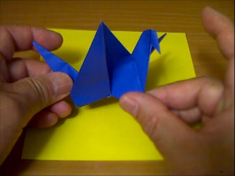 羽ばたく鳥の折り方