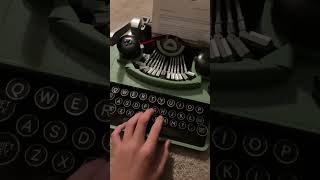 I finished my typewriter