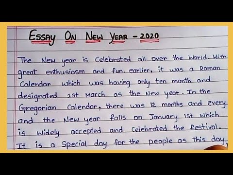 essay for new year new me