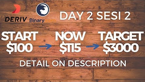 $115 DAY 2 SESI 2 | $100 TO $3000 CHALLENGE | Profit Consistent Binary Option Deriv Simple Free Bot