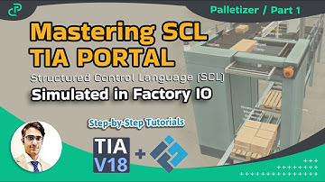 1. TIA Portal SCL Programming of Palletizer Machine, Simulated in Factory IO | PLC | Tutorial |