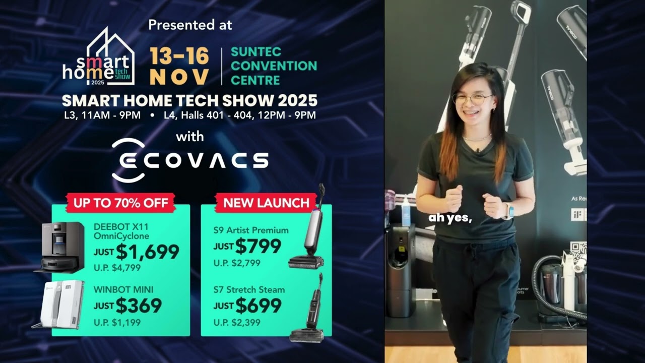 Tineco S9 Artist Premium & ECOVACS DEEBOT X11 OmniCyclone at Smart Home Tech Show 2025