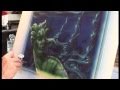Airbrushed Step by Step, Underwater Statue Part 3