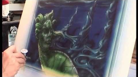 Airbrushed Step by Step, Underwater Statue Part 3